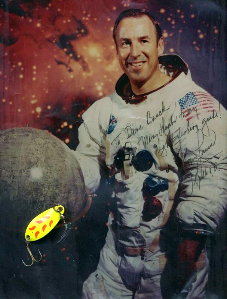 Signed 8x10 from Jim Lovell! Not sure where the moustache and goatee came from. Sorry, Jim.