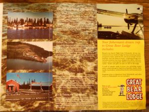 Great Bear Lake Lodge Pamphlet