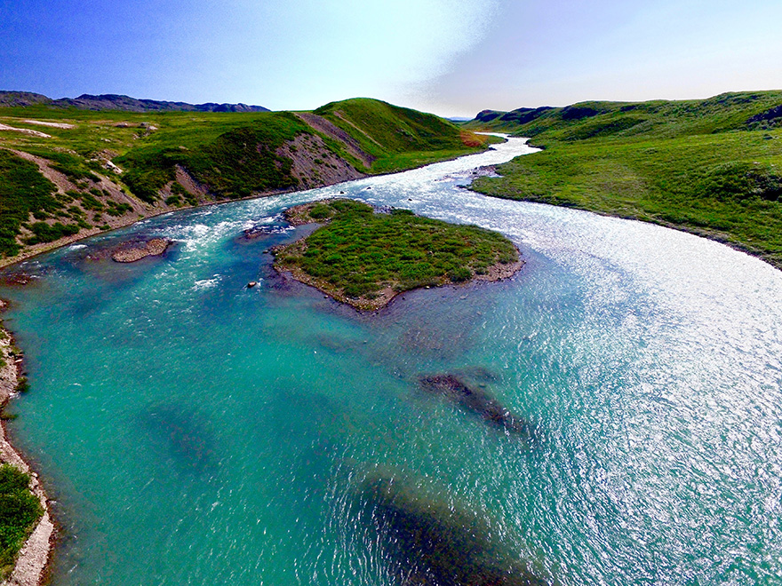 Tree River Nunavut Aerial View