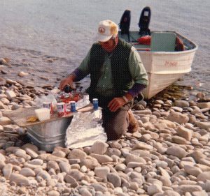 Preparing Shore Lunch