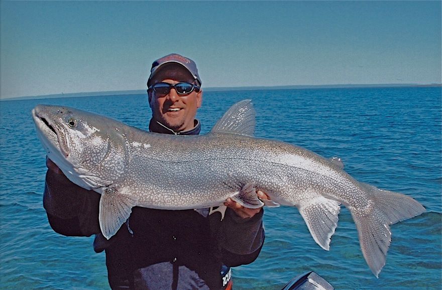 Paul Barta with 22 lb. Laker