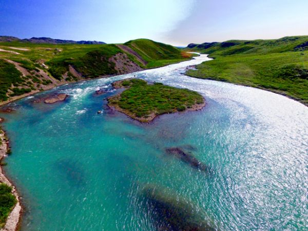 Drone Video - Great Bear Lodge - Tree River - Arctic Ocean