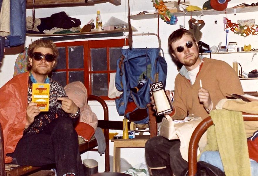 Murray and Dave in Guide Shack