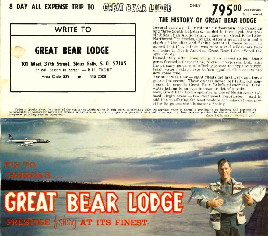 Vintage Great Bear Lodge Brochure